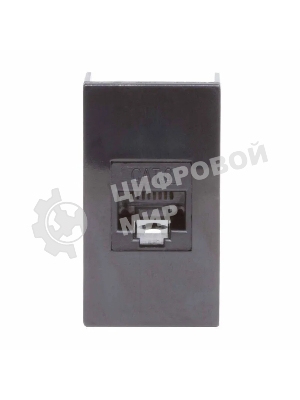 Розетка DKC RJ-45 кат. 6, Viva,1 мод., черный