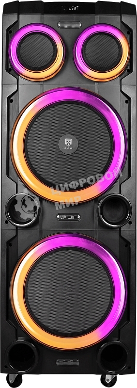 Колонка портативная Ural 23 черный 2000W 1.1 BT/3.5Jack/USB-C 15м 7000mAh (УРАЛ МОЛОТ 23)