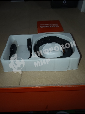(Из ремонта) Фитнес-браслет GEOZON BAND HEART RATE BLACK G-SM09BLK [Cм.описание!]