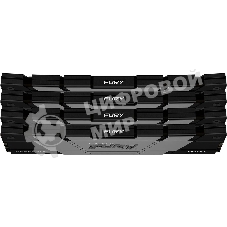 Оперативная память Kingston Fury Renegade, 64Gb (4x16GB), DDR4, 3600MHz, CL16, DIMM, с радиаторами, серый/черный