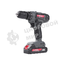 Дрель-шуруповерт Победа ДА-20/1 Ли, 20 В, 2,2 Ач, 38 Нм, щеточный
