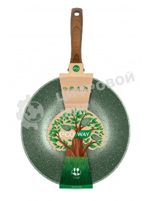 Сковорода вок 26 НЕВА МЕТАЛЛ ПОСУДА EW3126 ECO WAY н/р