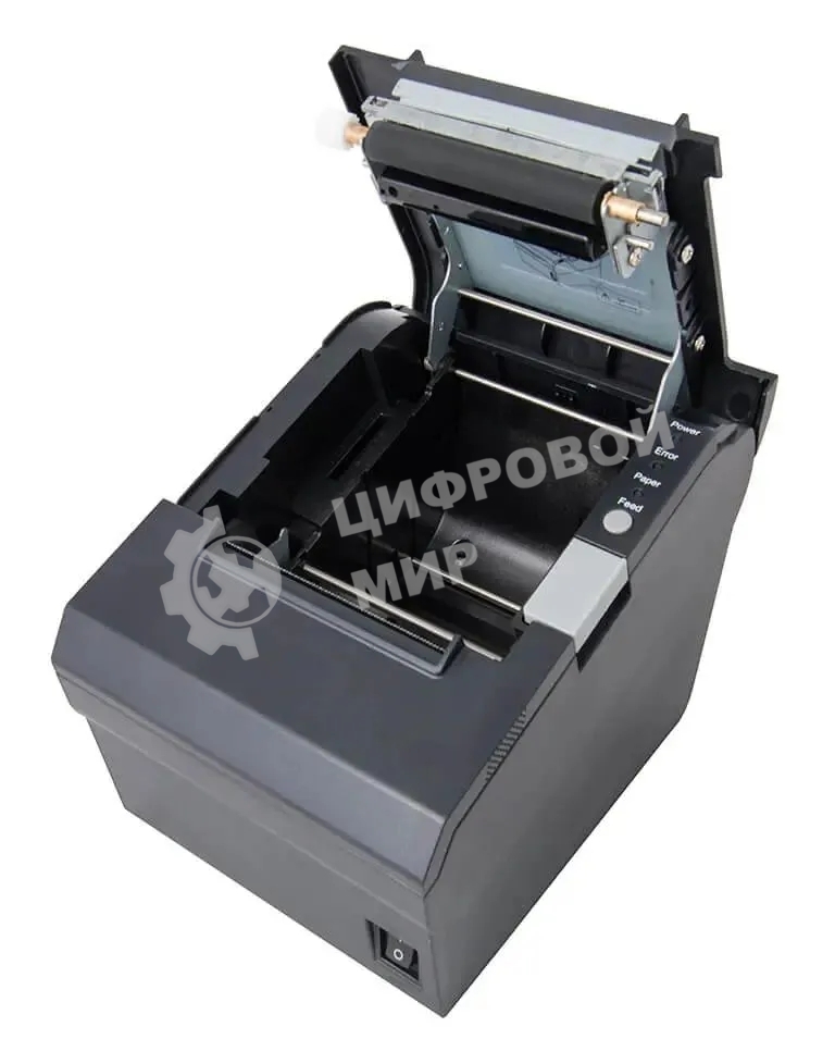 Чековый принтер Mertech MPRINT G80 прямая термопечать, 203 dpi, 250 мм/сек, Ethernet, RS-232, USB, Wi-Fi, черный