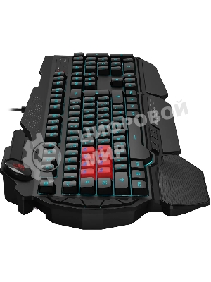 Клавиатура A4Tech Bloody B318 черный USB Multimedia Gamer LED (подставка для запястий)