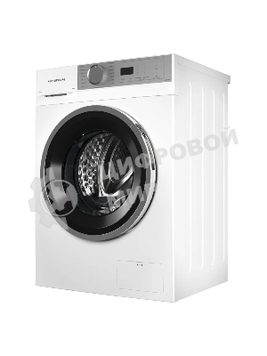 Стирально-сушильная машина Kuppersberg WDM 470 W, High-Tech, отдельностоящая, глубина 52.5 см, загрузка 8 кг, загрузка при сушке 6 кг, 14 программ, 1400 об/мин, инверторный BLDC двигатель, сенсорное/поворотное управление, пар, самодиагностика, дозагрузка белья, отложенный старт, контроль пенообразования, белый/серебристый