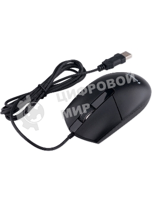 Комплект клавиатура+мышь Gembird KBS-9050L проводной, USB, 1000 DPI, чёрный