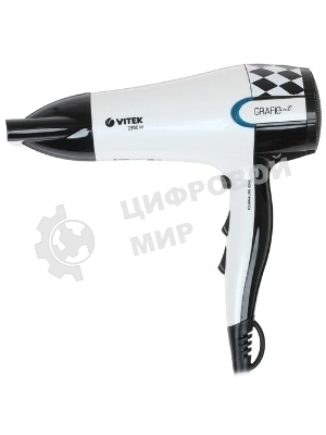 Фен Vitek VT-2299 W белый, 2200 Вт, ионизация