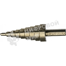 Сверло FIT IT ступенчатое HSS по металлу, 9 ступеней, 4-20 мм. 36395