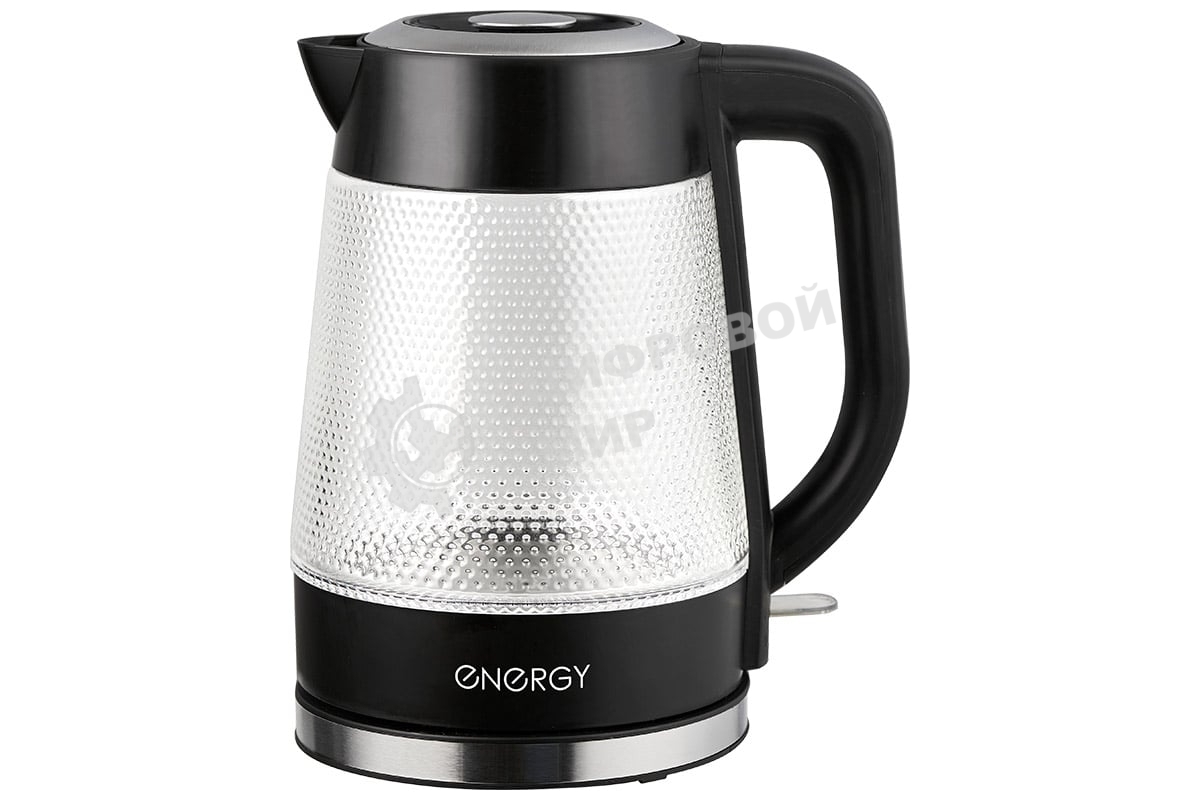 Чайник электрический Energy E-223 1.8л, рифленое стекло, черный