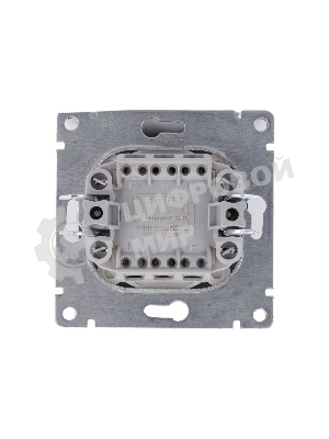 Выключатель 2-кл. СП Афина 10А IP20 механизм графит Universal A0023-Gr