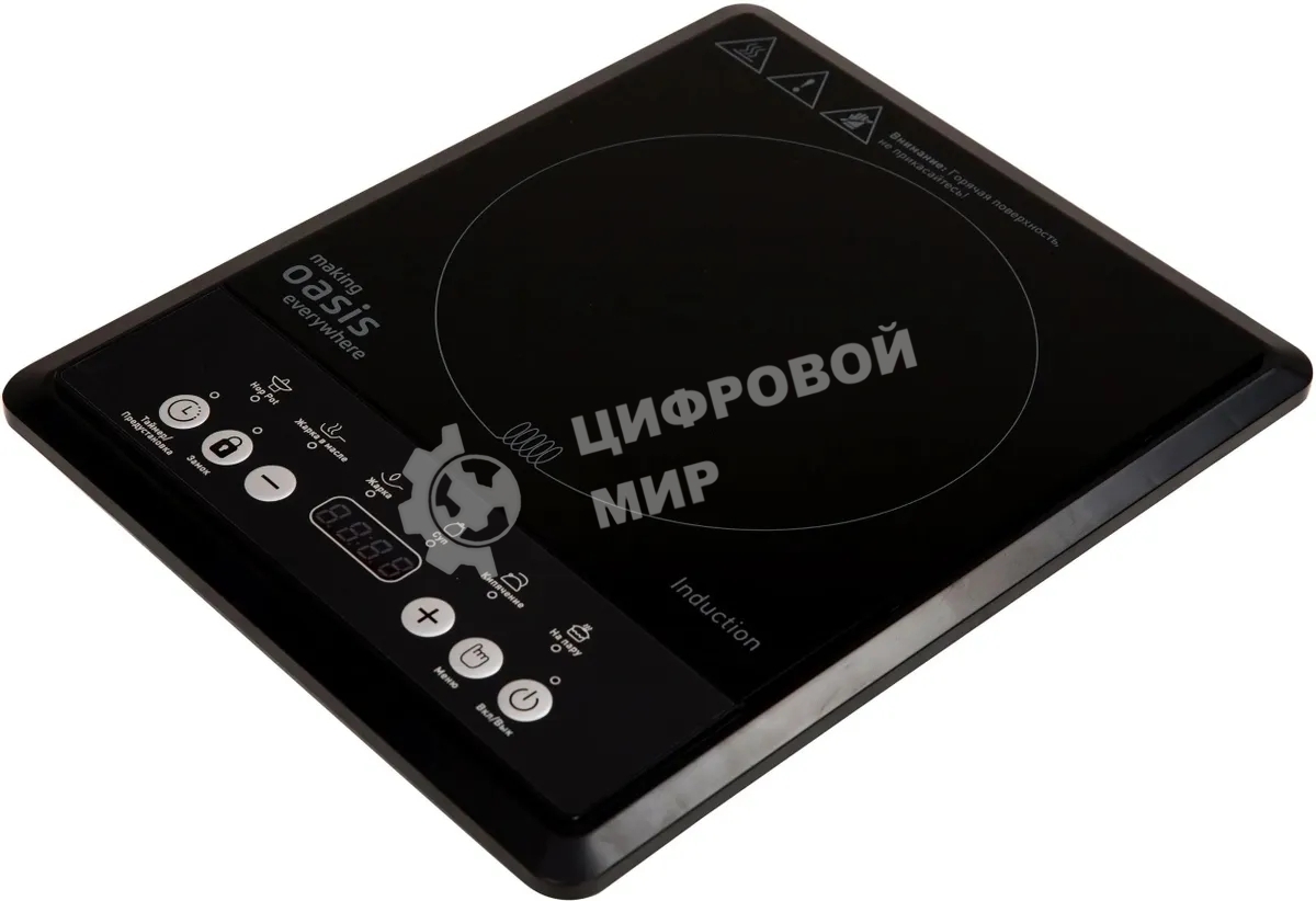 Плита настольная индукционная Oasis PI-B12SK черный закаленное стекло (РI-B12SK)