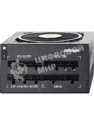 Блок питания Zalman ZM1000-TMX2 VIEW, 1000W, ATX12V v3.0, APFC, 12cm Fan, 80 PLUS Gold Gen5, Full Modular, side ARGb lights, Retail