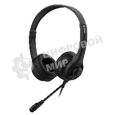 Гарнитура проводная с микрофоном A4Tech HS-8i черный 1.8м накладные оголовье