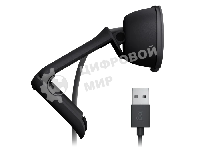 Веб-камера Logitech Webcam Brio 100, 1920x1080, GRAPHITE, защитная шторка