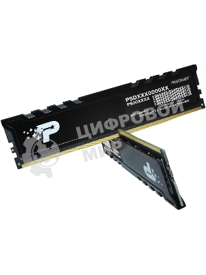 Оперативная память Patriot Signature Premium, DDR5, 32Gb (2x16 Gb), 5600 MHz, CL46, DIMM, радиатор, черный