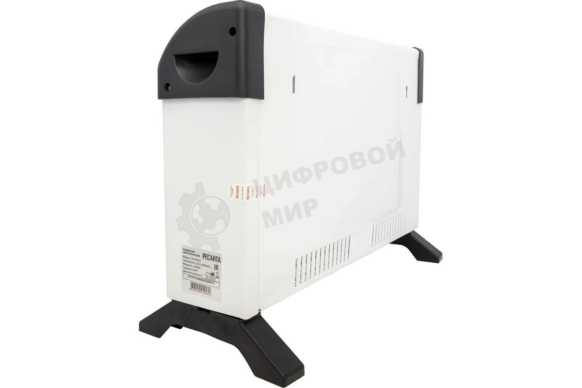 Конвектор электрический Ресанта ОК-2000С белый, 2000 Вт, 25 м2, термостат