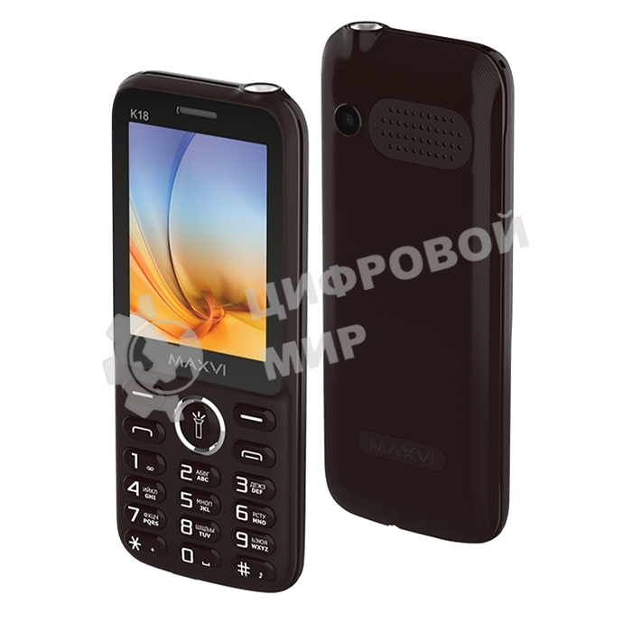 Мобильный телефон Maxvi K18 коричневый