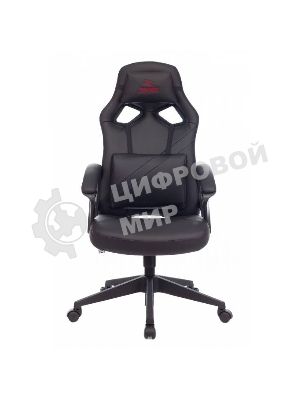 Кресло Zombie DRIVER черный, экокожа, 120 кг, механизм качания