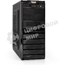 Компьютерный корпус ExeGate EX278399RUS Miditower ExeGate XP-329S Black, ATX, (XP500, Black,120мм), 2хUSB, Audio