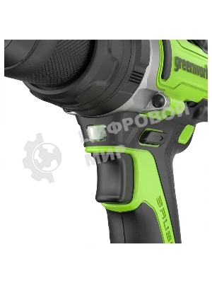 Дрель-шуруповерт аккумуляторная Greenworks GD24DD140 24V, 70/140Нм,Anti-kickback,2х4Ач,ЗУ,кор 3707607CUD