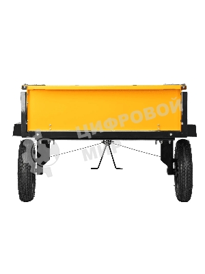 Прицеп для мотоблока Denzel TT-500, оцинк., груз. 500 кг, рег. сцепка, колеса 4.00-10, в упаковке