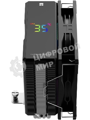 Кулер для процессора Thermalright Assassin X 120 R Digital ARGB Black (4-pin PWM, 151mm, Al/Cu, 4x6mm, ARGB, 1x120mm, 70.84CFM, 29.8dBA, 2000RPM, S: 1851/1700/1200/115X, AM5/AM4, black)
