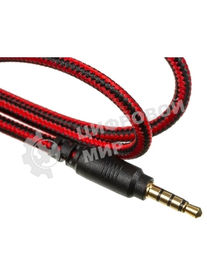 Гарнитура Sven AP-G988MV чёрный-красный, проводная, 3.5 мм