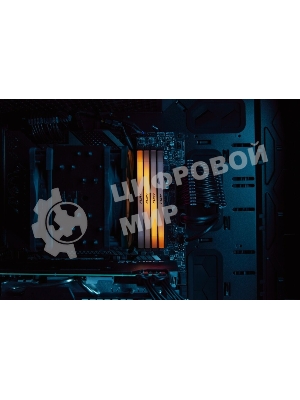 Оперативная память Kingston Fury Renegade, DDR4, 16GB (1x16GB), 3200MHz, CL16, DIMM, с радиатором, RGB, серебристый/черный