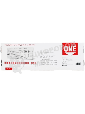 Клавиатура проводная мультимедийная Smartbuy ONE 238 USB белая (SBK-238U-W)/20