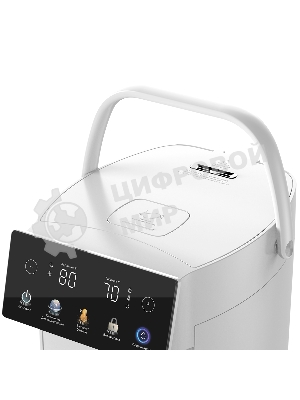 Термопот BQ TP5001 White. Мощность 1600 Вт/Объем 5 л/Сенсорный LED-дисплей/Поддержание температуры/Функция дехлорирования/Регулировка темперы от 40 до 90 'C/Система защиты: от перегрева, от включения без воды, блокировка подачи воды/Внутренняя колба из нержавеющей стали AISI 304/Съемная крышка/Ручка для переноски/Электрическая помпа/Длина шнура 0.85 м