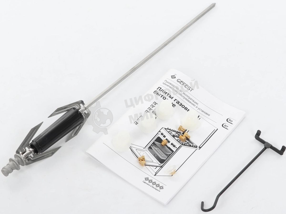 Плита газовая Gefest ПГ 6300-03 0054 коричневый, конфорок 4 шт, духовка 52 л, 60 см x 85 см x 60 см