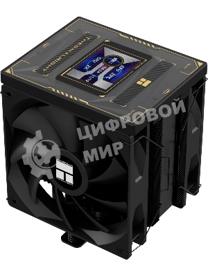 Устройство охлаждения(кулер) Thermalright Burst Assassin Vision 120 Soc-AM5/AM4/1200/1700/1851 черный 4-pin 25.6dB Al+Cu LCD Ret (BA120-VISION-BL)