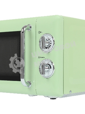 Микроволновая печь Tesler MM-2045 зеленый, 20 л, 700 Вт, переключатели - поворотный механизм