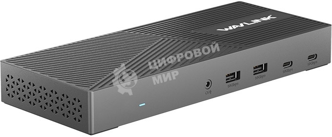 USB-концентратор WAVLINK USB-C Triple Display 4K@60Hz Universal /100W PowerDelivery Include 20V/8A Power Adapter/ 4xUSB3.0/3xUSB C/2xDP 4K 60HZ/3xHDMI 4K 60HZ/1xGigabit LAN/1xAudio In/Out