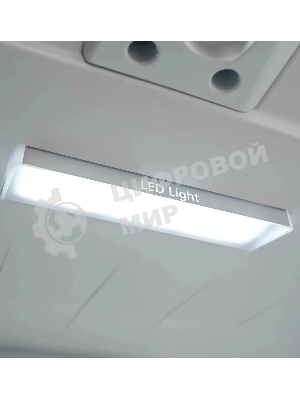 Холодильник LEX LCD450BmID синий металлик трехкамерный 288/129л морозилка снизу, No Frost, Side-by-Side