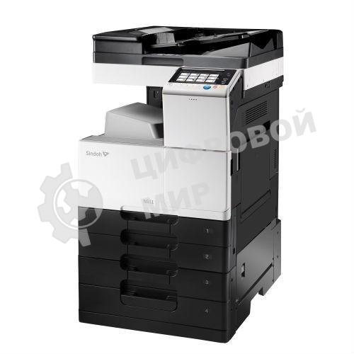 МФУ лазерное Sindoh N511 Ч/Б, принтер/копир/сканер/факс(опция) А3, 28 стр/мин, 1800х600 dpi, 1,2ГГц, 2 Гб (4Гб макс.), 250 ГБ, 1100 листов, + добавить N500PB2 или OT112. Без старт тонера, запуск инженером АСЦ
