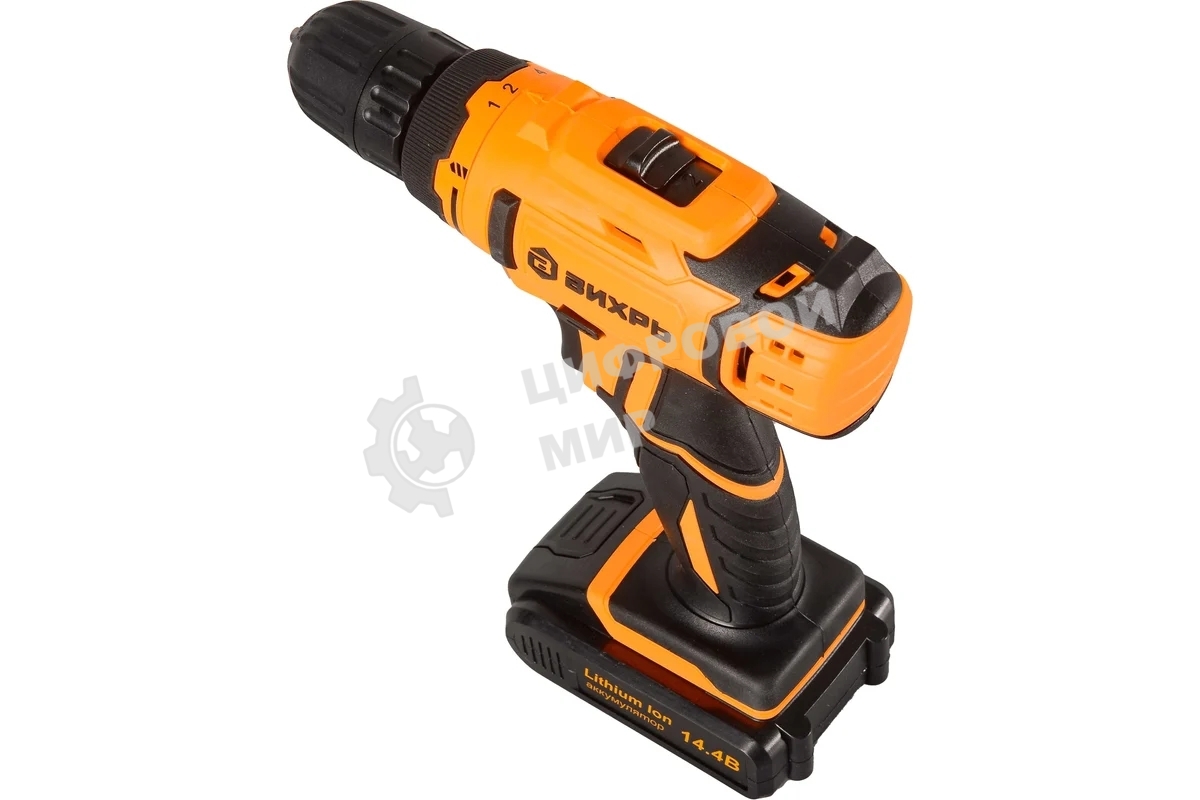 Дрель-шуруповерт аккумуляторная Вихрь ДА-14,4Л-2 72/14/15, Аккумуляторная, 14,4В