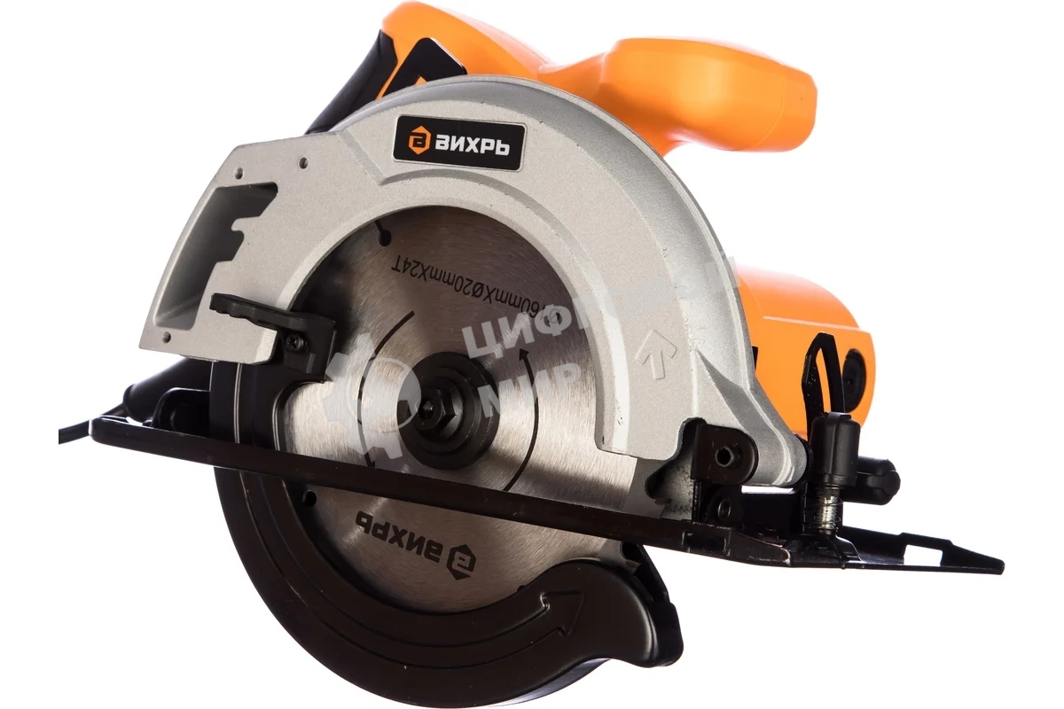 Дисковая пила ВИХРЬ ДП-160/1300 [72/11/4] 1300 Вт, 4500 об/мин, 160 мм, 4.4 кг