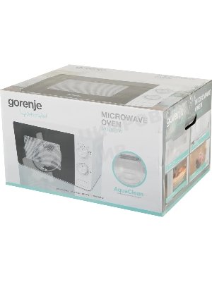 Микроволновая печь Gorenje MO20E1W белый, 20 л, 800 Вт, переключатели - поворотный механизм