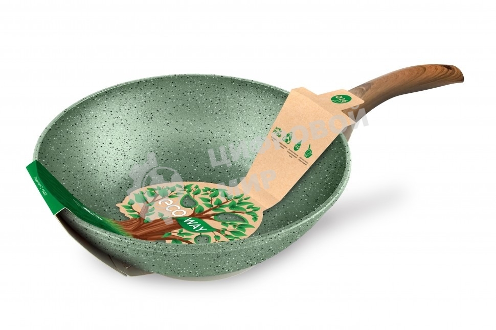 Сковорода вок 26 НЕВА МЕТАЛЛ ПОСУДА EW3126 ECO WAY н/р