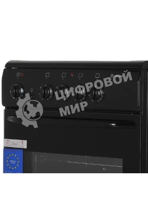 Плита электрическая De Luxe 506004.04ЭС 031 черный, конфорок 4 шт, духовка 60 л, 50 см x 87 см x 60 см