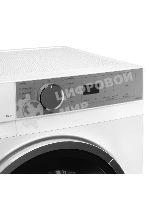 Стирально-сушильная машина Kuppersberg WDM 470 W, High-Tech, отдельностоящая, глубина 52.5 см, загрузка 8 кг, загрузка при сушке 6 кг, 14 программ, 1400 об/мин, инверторный BLDC двигатель, сенсорное/поворотное управление, пар, самодиагностика, дозагрузка белья, отложенный старт, контроль пенообразования, белый/серебристый