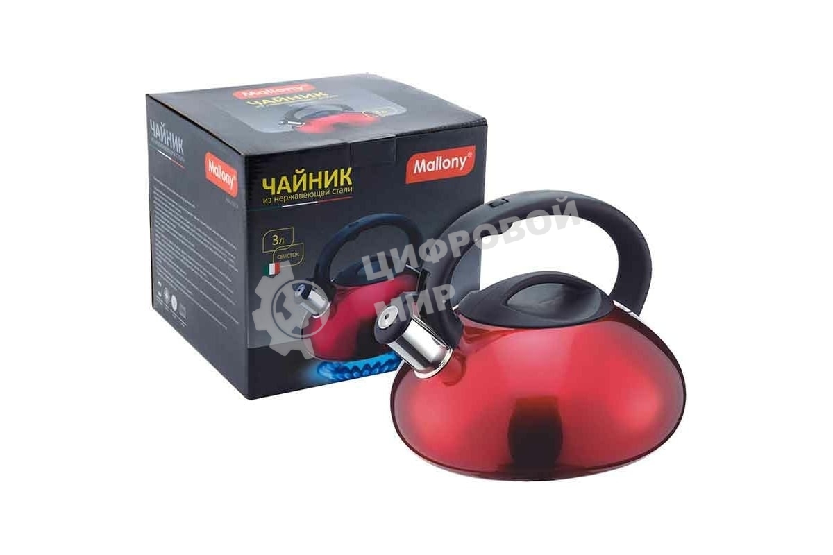 Чайник для плиты MALLONY MAL-103-R красный