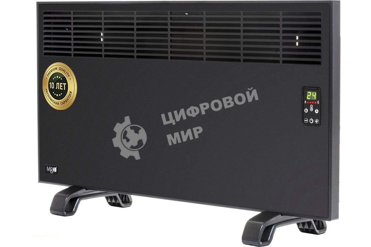 Конвектор электрический iVigo EPK4590E25 2500Вт черный матовый