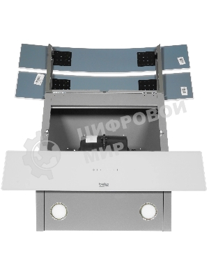 Вытяжка наклонная Beko HCA 62640 W белый, 60 см, 537 м³/ч, 48 дБ