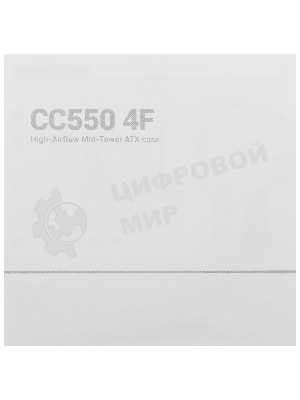 Корпус Deepcool CC550 4F черный без БП ATX 4x120mm 5x140mm 1xUSB2.0 1xUSB3.0 audio bott PSU