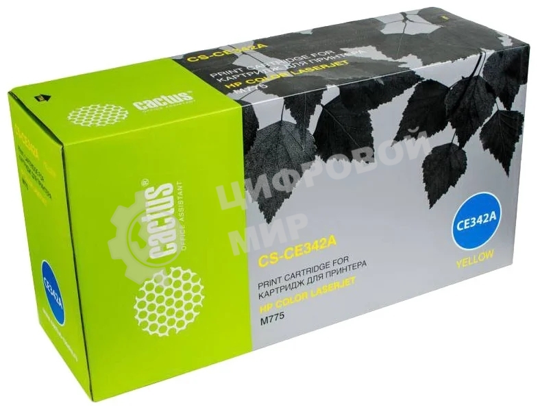 Картридж лазерный Cactus CS-CE342A желтый (16000 стр.) для HP Color LaserJet M775