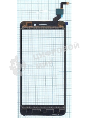 Сенсорное стекло (тачскрин) для Lenovo K6, черное