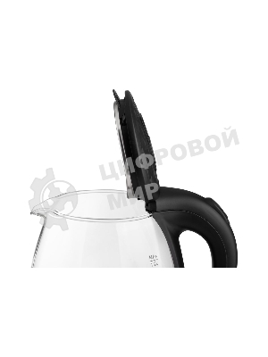 Чайник электрический Homestar HS-1053 1.2 л, стекло/пластик, черный