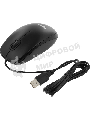 Мышь проводная Logitech B100 черный, 1000 dpi, USB, кнопки - 3
